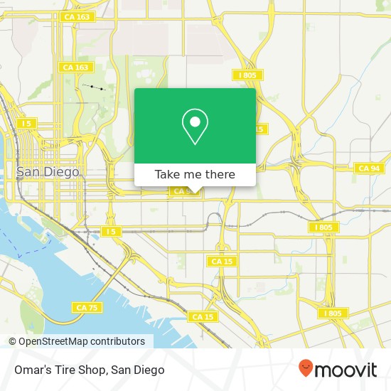 Omar's Tire Shop map