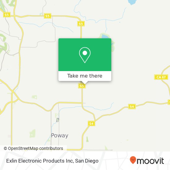 Mapa de Exlin Electronic Products Inc