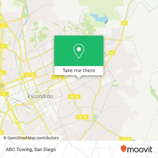 Mapa de ABC Towing