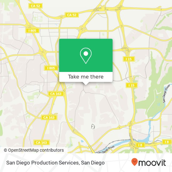 San Diego Production Services map