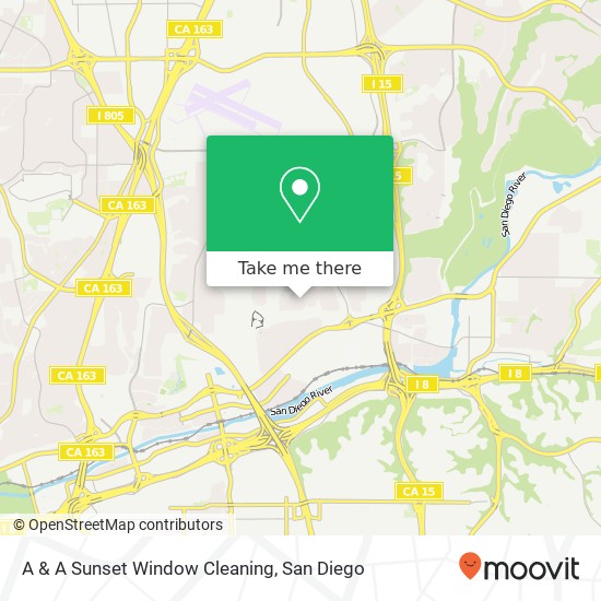 A & A Sunset Window Cleaning map