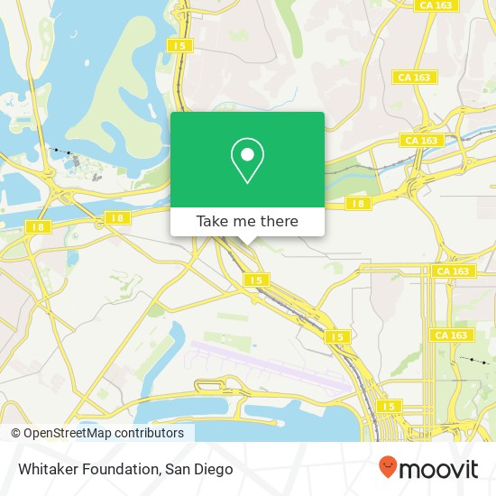 Whitaker Foundation map