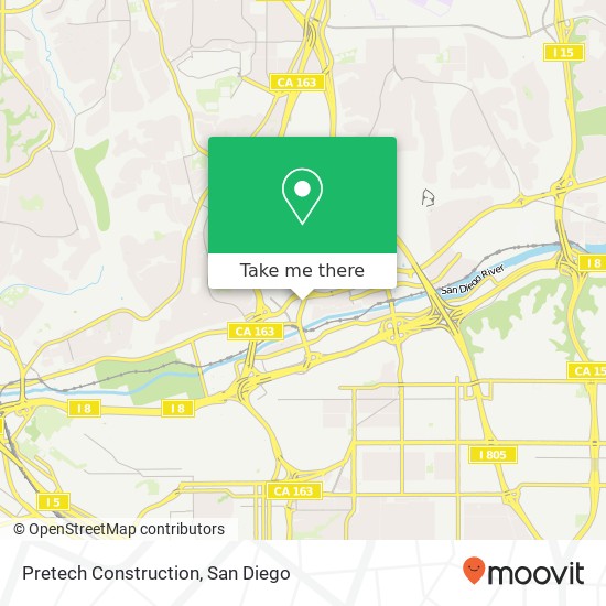 Pretech Construction map