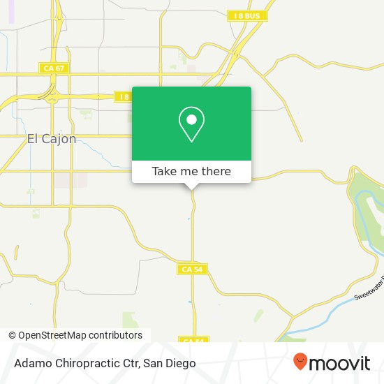 Adamo Chiropractic Ctr map