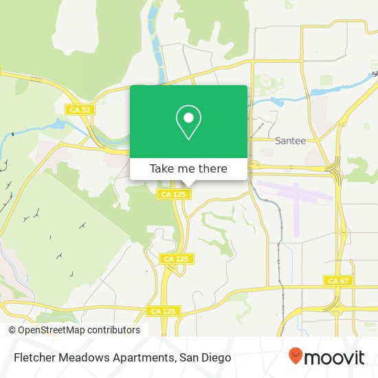 Fletcher Meadows Apartments map