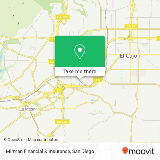 Mirman Financial & Insurance map