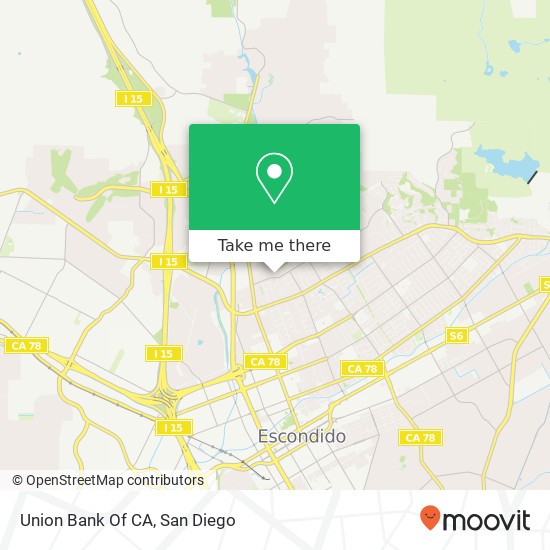 Union Bank Of CA map