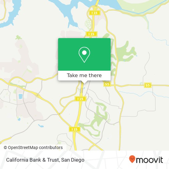 Mapa de California Bank & Trust
