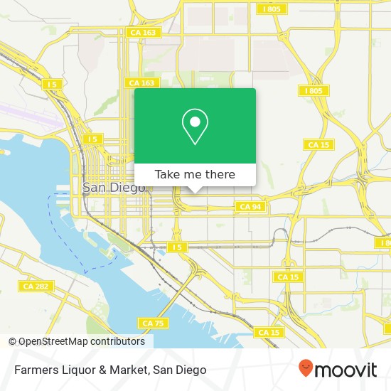 Mapa de Farmers Liquor & Market