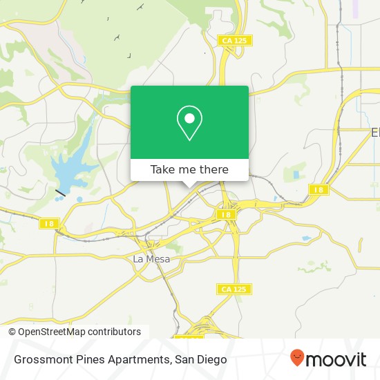 Mapa de Grossmont Pines Apartments