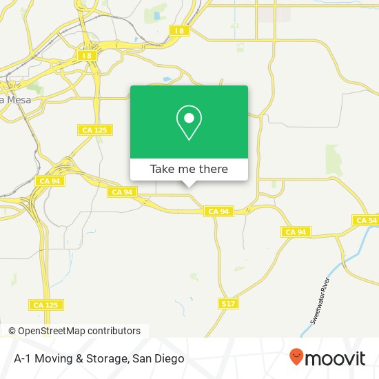 Mapa de A-1 Moving & Storage