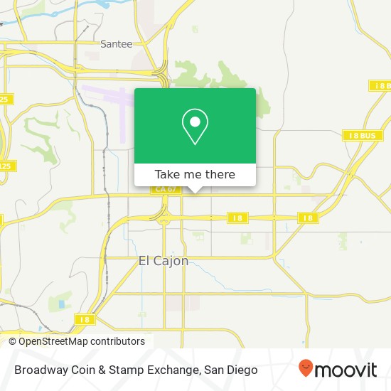 Broadway Coin & Stamp Exchange map