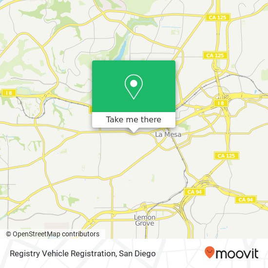 Mapa de Registry Vehicle Registration