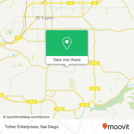 Toltec Enterprises map