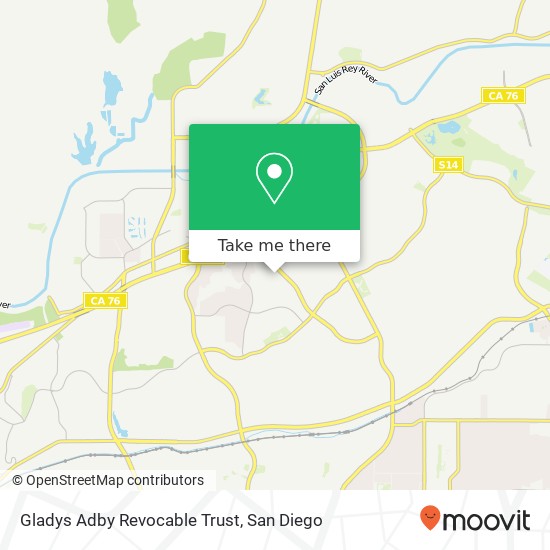 Gladys Adby Revocable Trust map