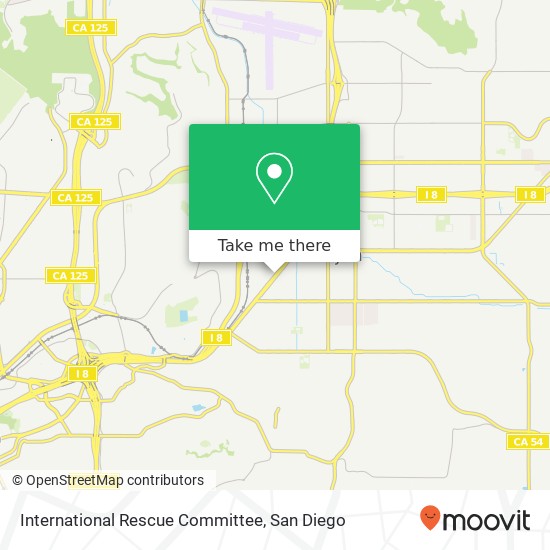 Mapa de International Rescue Committee