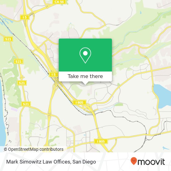 Mark Simowitz Law Offices map