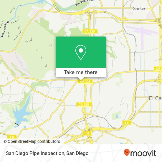 Mapa de San Diego Pipe Inspection