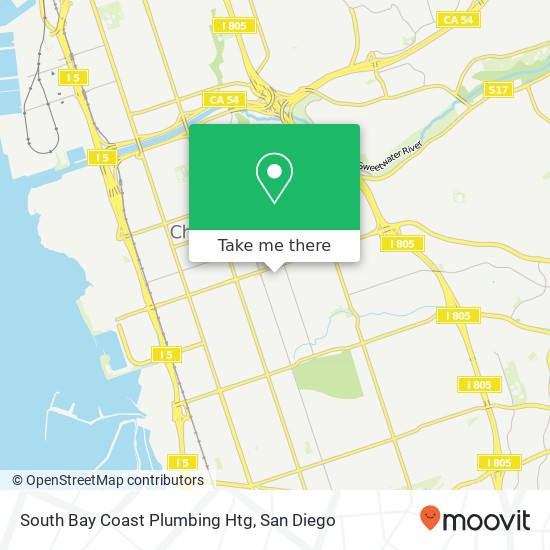 Mapa de South Bay Coast Plumbing Htg