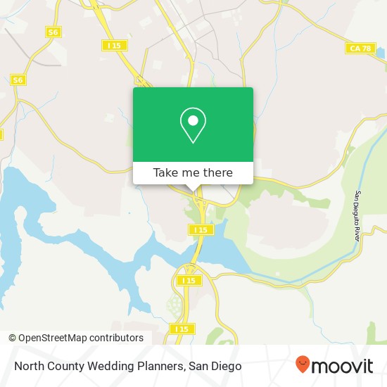 Mapa de North County Wedding Planners