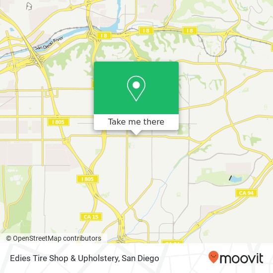 Mapa de Edies Tire Shop & Upholstery