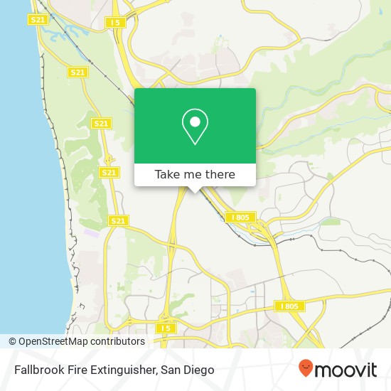 Mapa de Fallbrook Fire Extinguisher