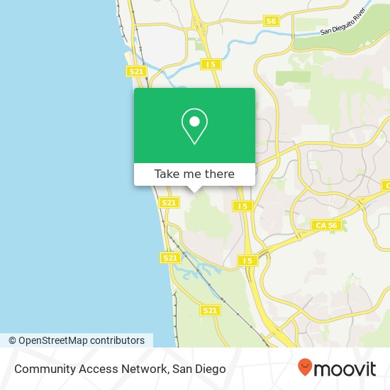 Community Access Network map