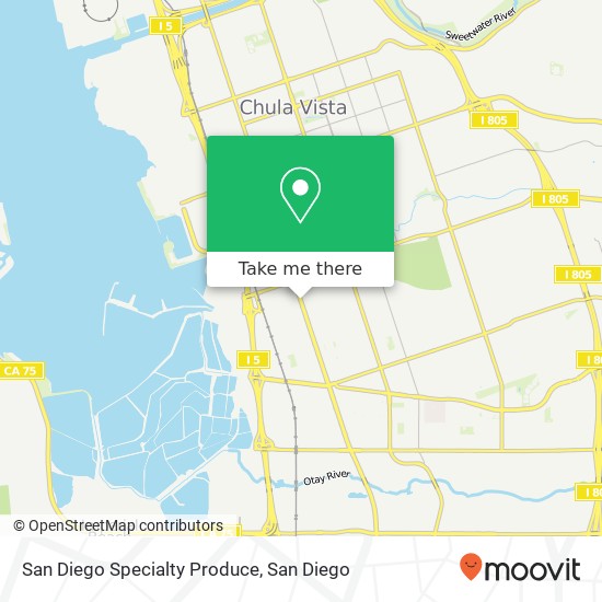 San Diego Specialty Produce map