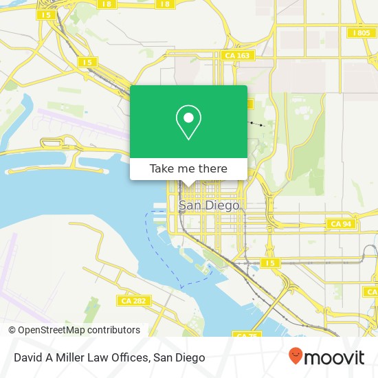 David A Miller Law Offices map