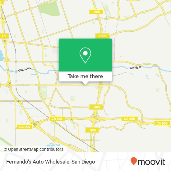 Mapa de Fernando's Auto Wholesale