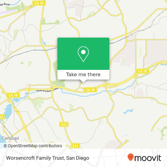 Worsencroft Family Trust map