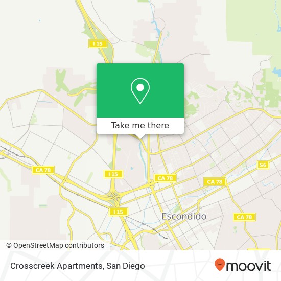 Crosscreek Apartments map