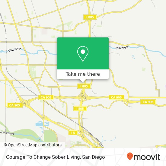 Mapa de Courage To Change Sober Living