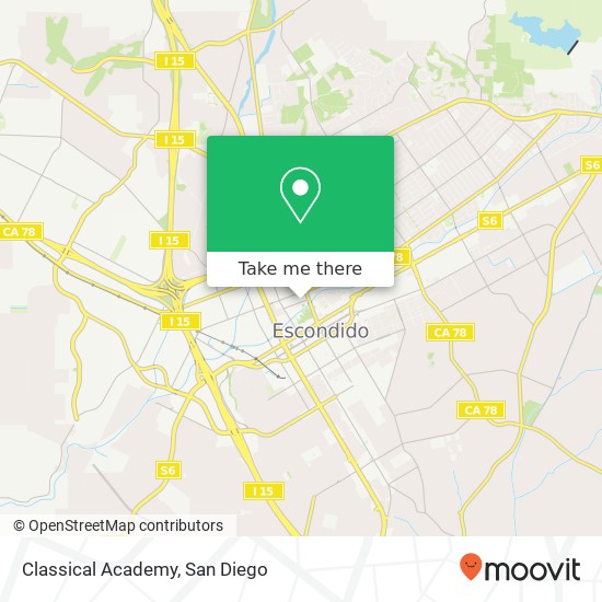 Mapa de Classical Academy