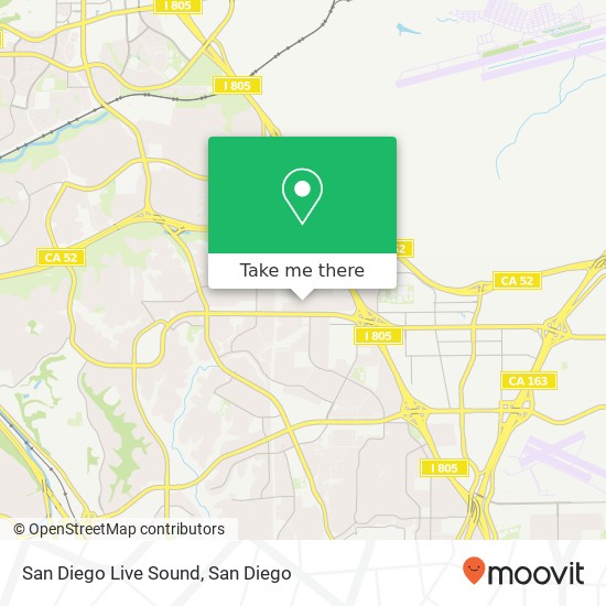 San Diego Live Sound map