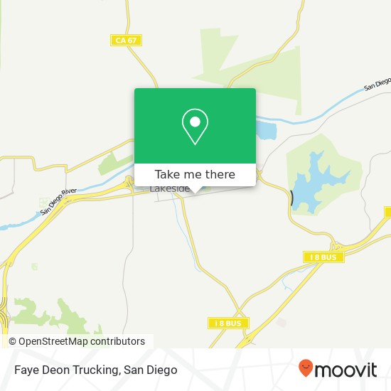 Mapa de Faye Deon Trucking