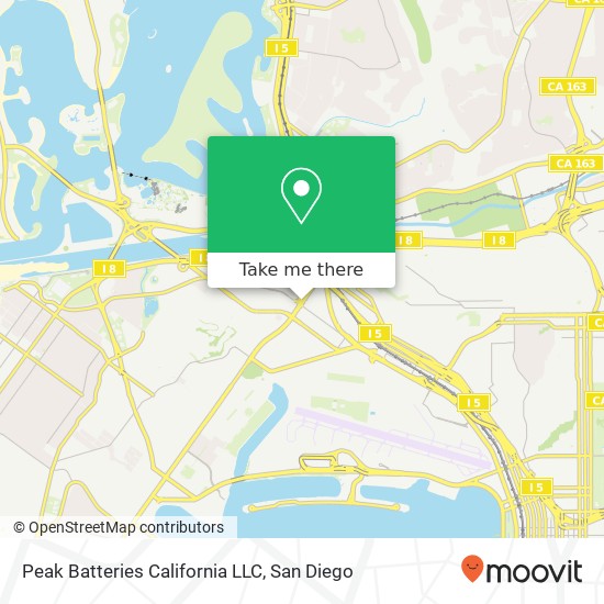 Mapa de Peak Batteries California LLC