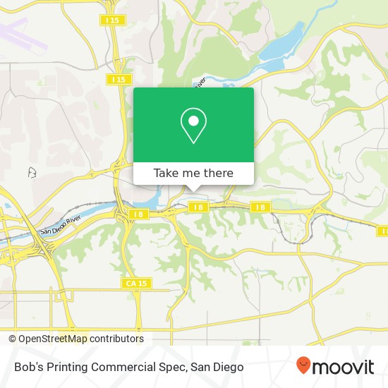 Bob's Printing Commercial Spec map