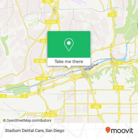 Stadium Dental Care map