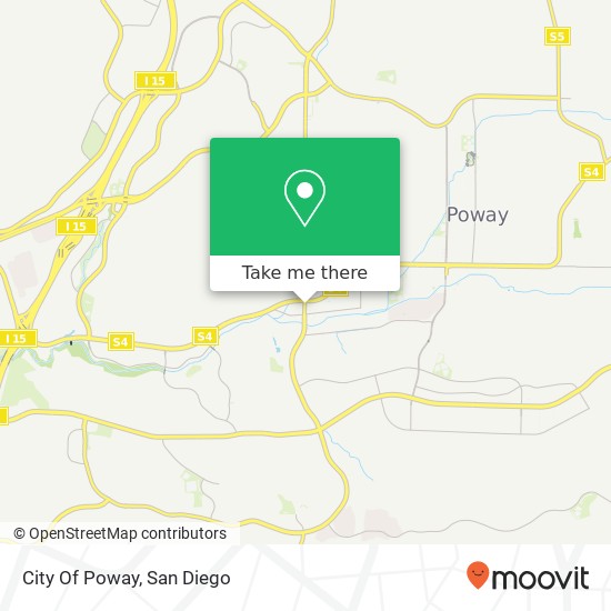 City Of Poway map