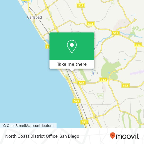 Mapa de North Coast District Office