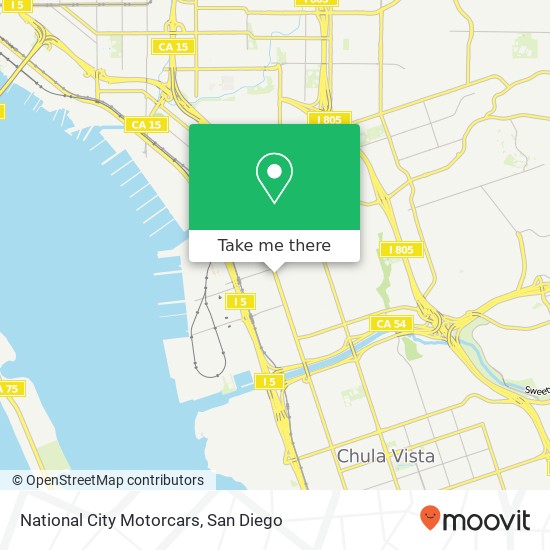 National City Motorcars map
