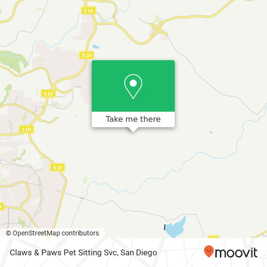 Claws & Paws Pet Sitting Svc map