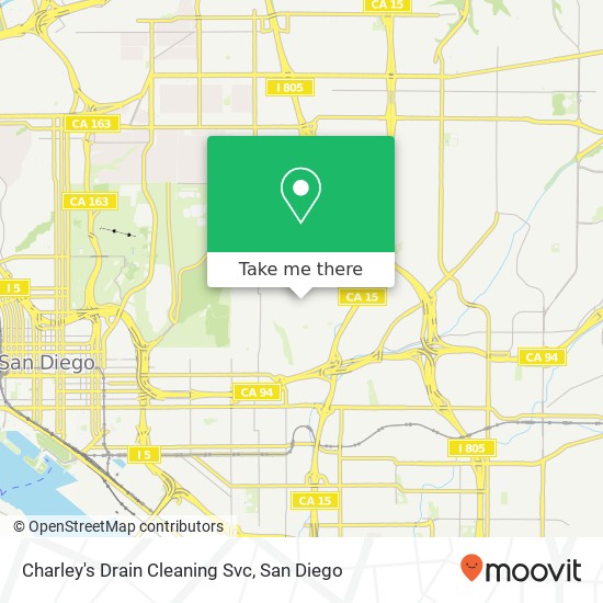 Charley's Drain Cleaning Svc map