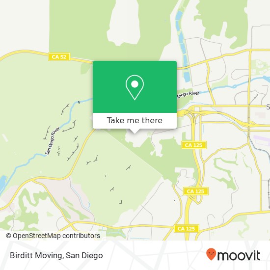 Mapa de Birditt Moving