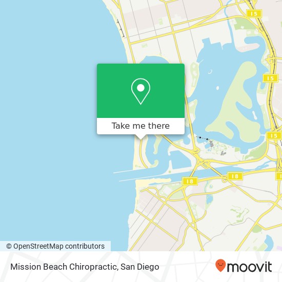 Mapa de Mission Beach Chiropractic