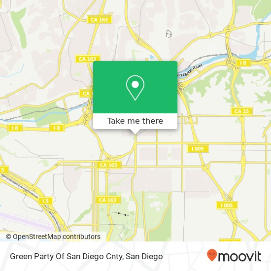 Green Party Of San Diego Cnty map