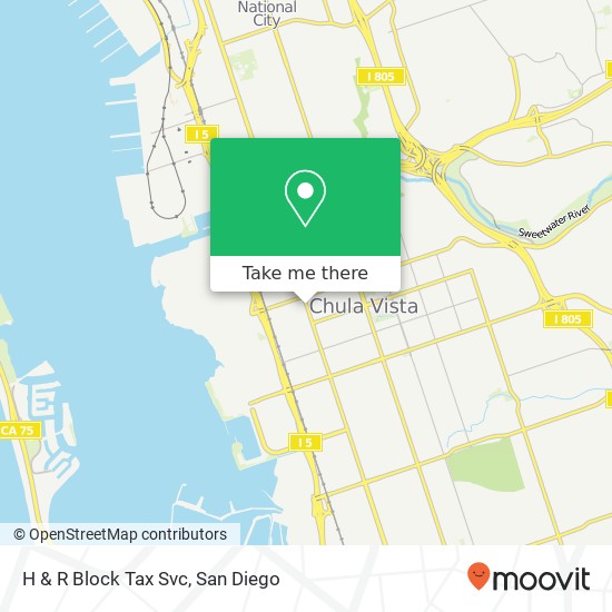 H & R Block Tax Svc map