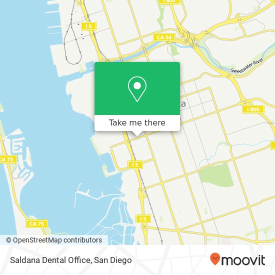 Saldana Dental Office map