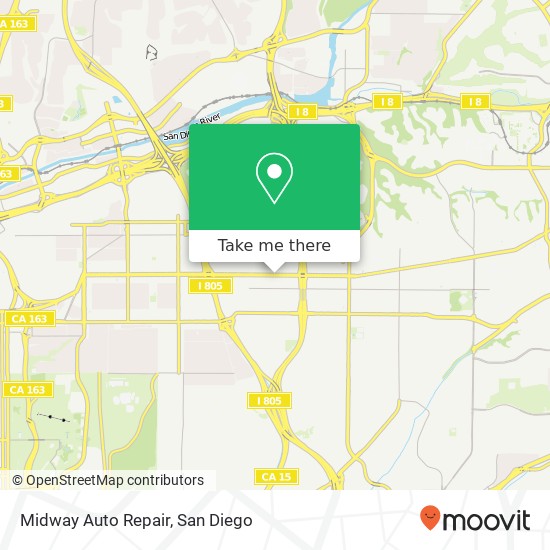 Mapa de Midway Auto Repair